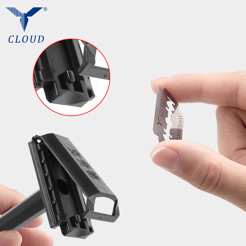 Putni prijenosni plastični brijač u obliku slova T sa 74 oštrice