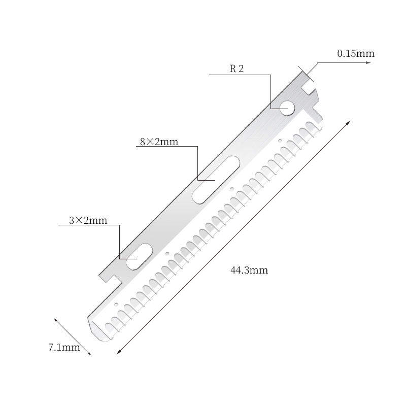 Oštrice od nehrđajućeg čelika s nano premazom za lice i obrve