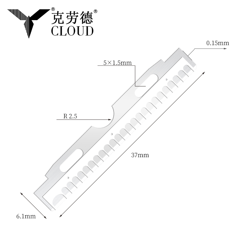Oštrice od nehrđajućeg čelika s nano premazom za lice i obrve