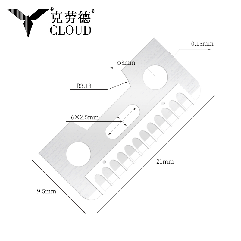 Jednostrane oštrice od nehrđajućeg čelika za obrve