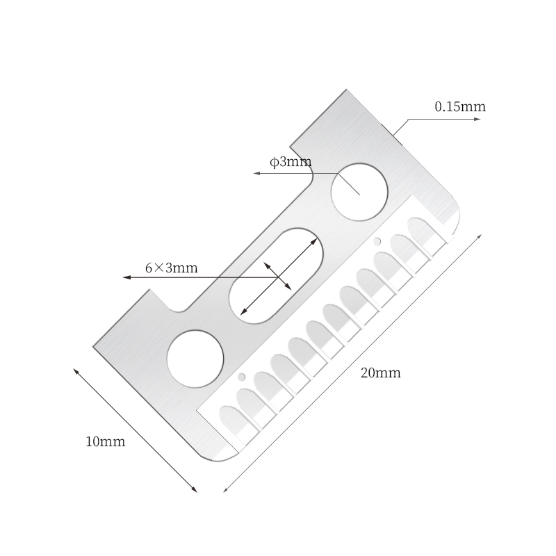 Jednostrane oštrice od nehrđajućeg čelika za obrve