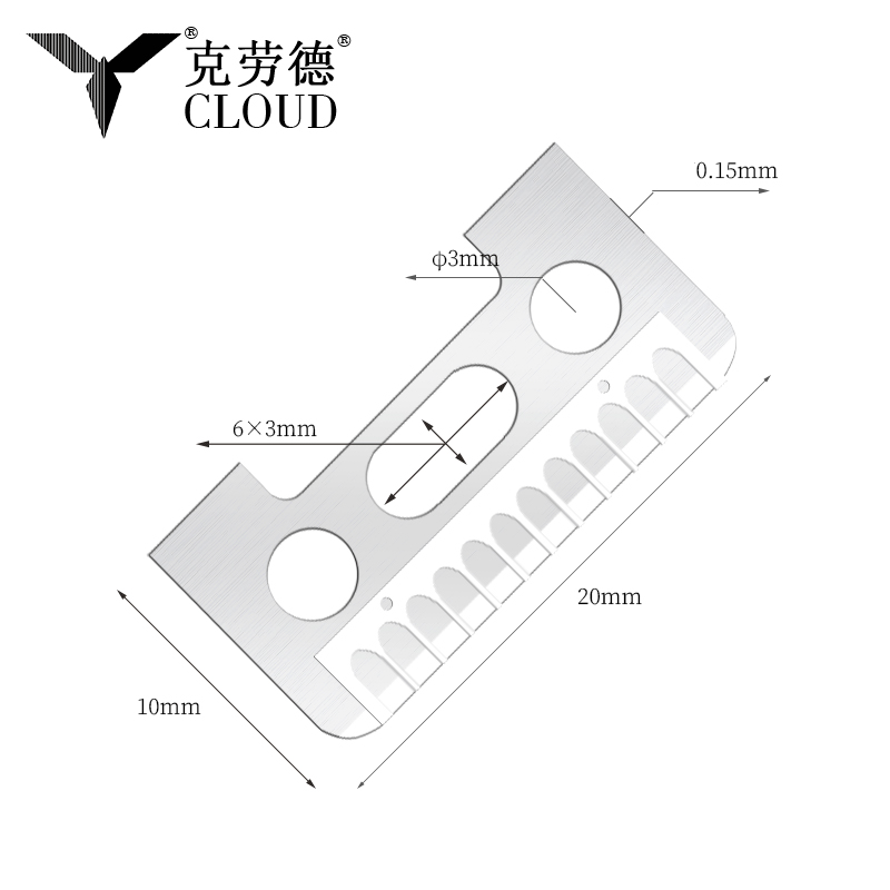 Jednostrane oštrice od nehrđajućeg čelika za obrve