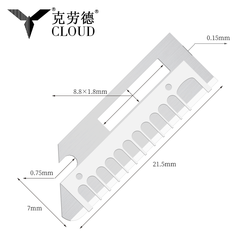 Precizni oštri noževi za oblikovanje obrva od nehrđajućeg čelika