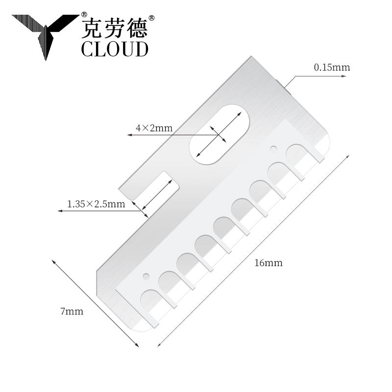Precizni oštri noževi za oblikovanje obrva od nehrđajućeg čelika