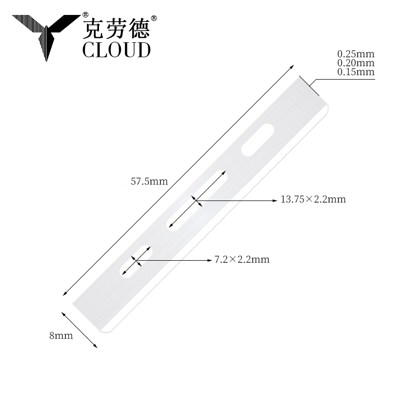 Jednostruke oštrice za šišanje od nehrđajućeg čelika