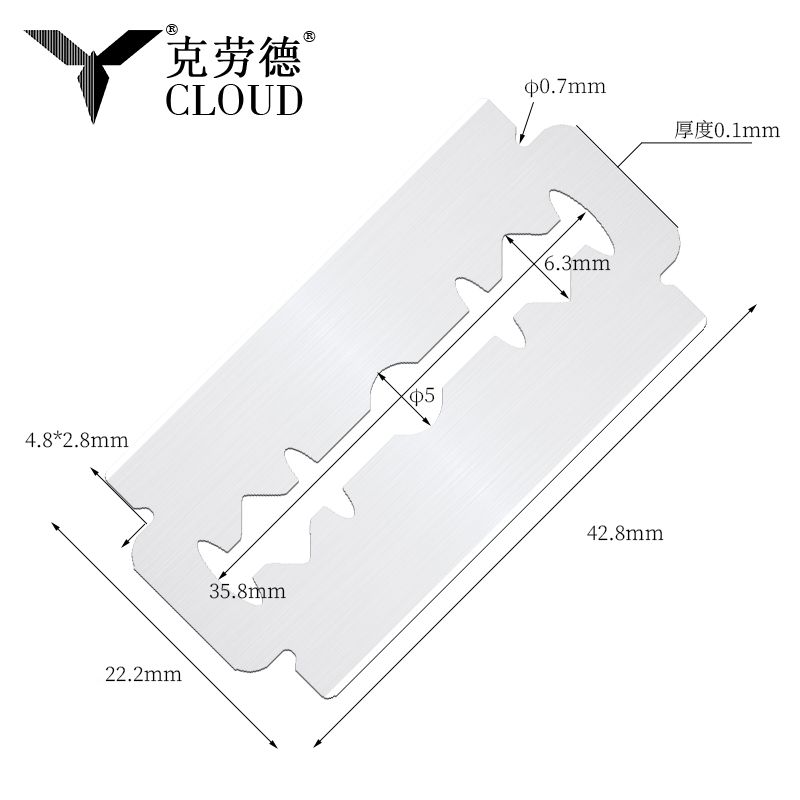 Super Steel 74 oštrice s dvostrukom oštricom