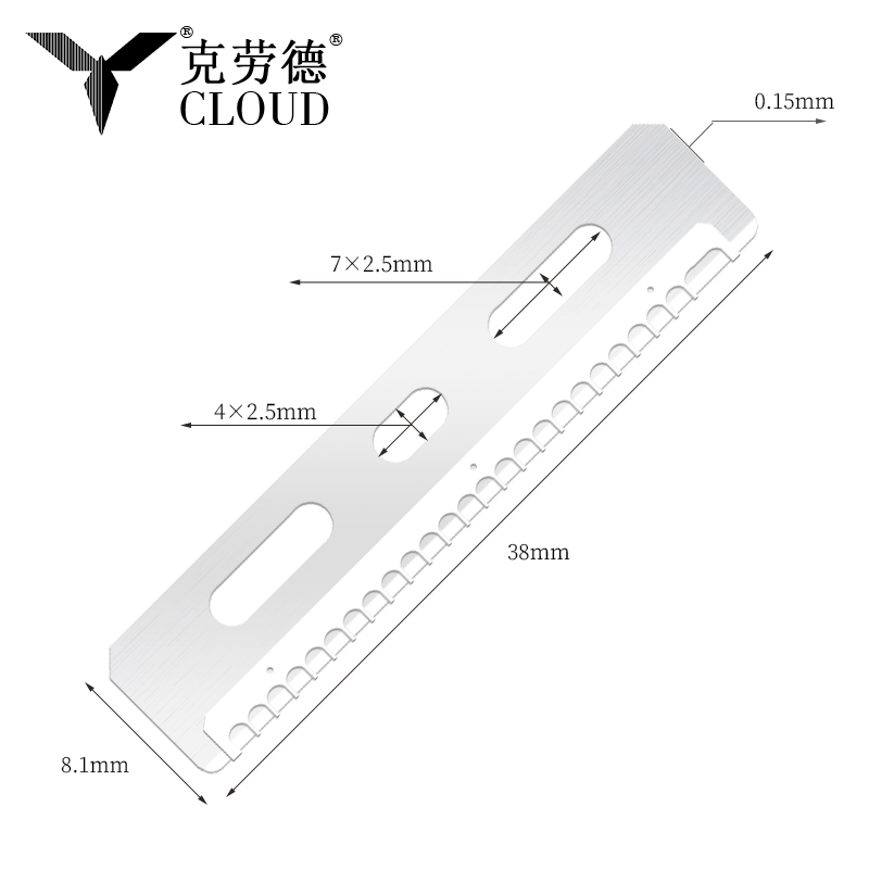 Izdržljiva oštrica za rezanje obrva od nehrđajućeg čelika za višekratnu upotrebu